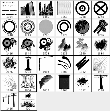 brushes palette