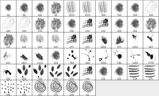 brushes palette