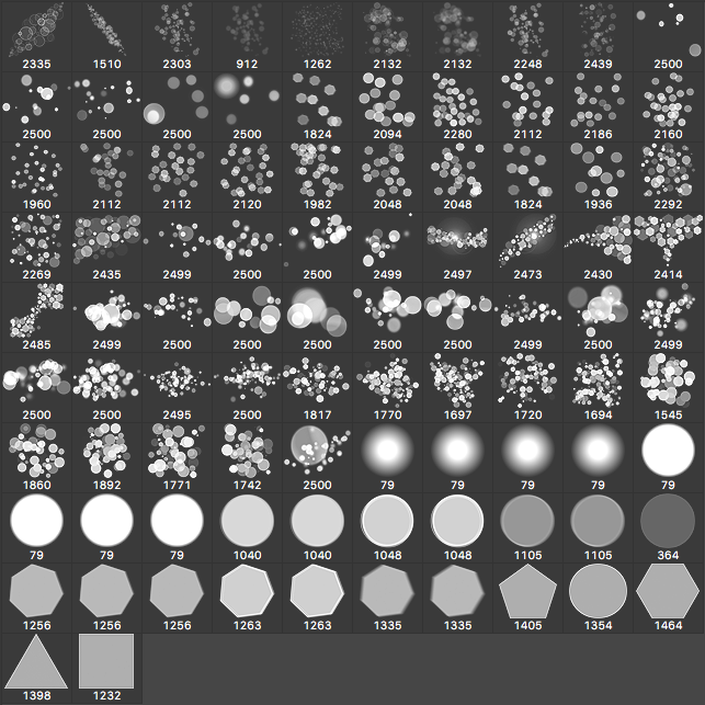 brushes palette