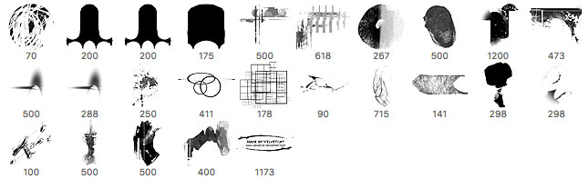 brushes palette