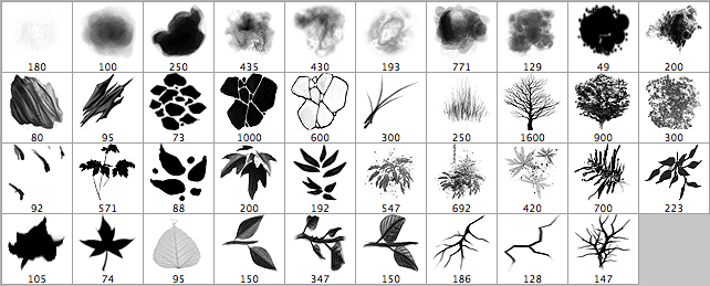 brushes palette