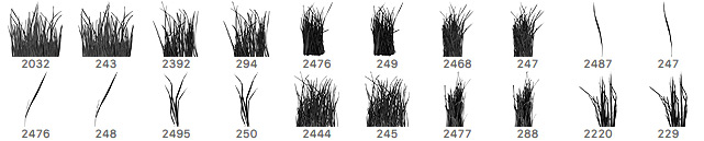 grass photoshop brushes