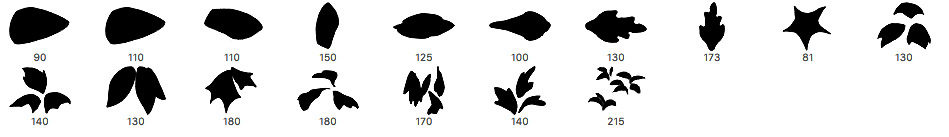 photoshop leaf brushes