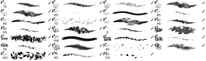 brushes palette