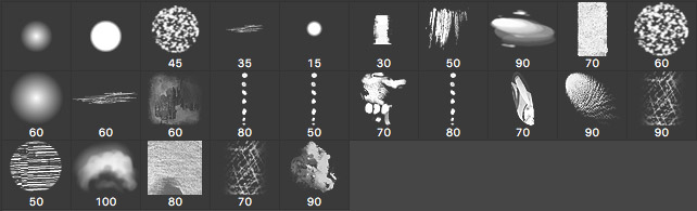 brushes palette