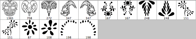 brushes palette