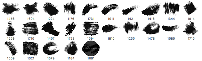 brushes palette