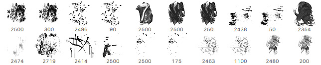 brushes palette