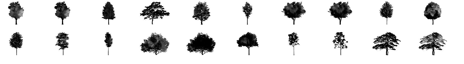 Tree Silhouettes Vector And Photoshop Brush Pack-03, 46% OFF