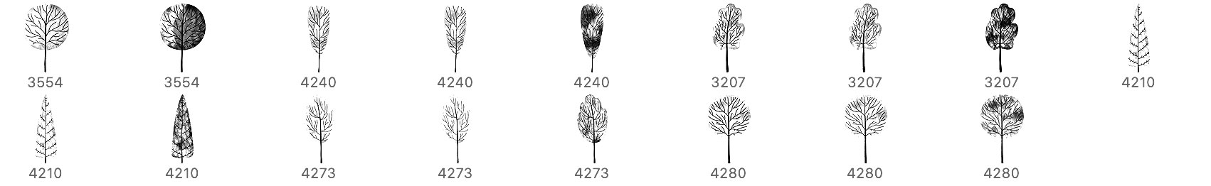 brushes palette