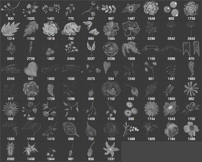 brushes palette