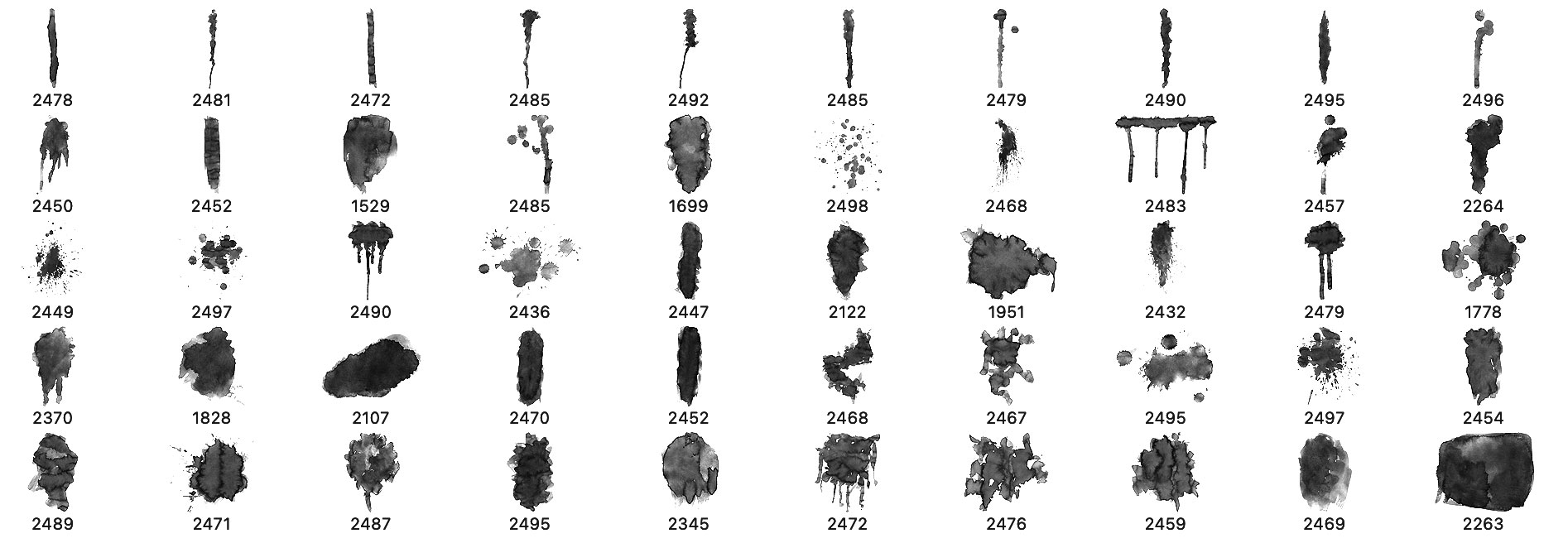 brushes palette