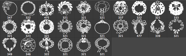 Wreath Photoshop Brush