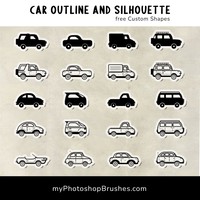 Car Silhouette free Shapes