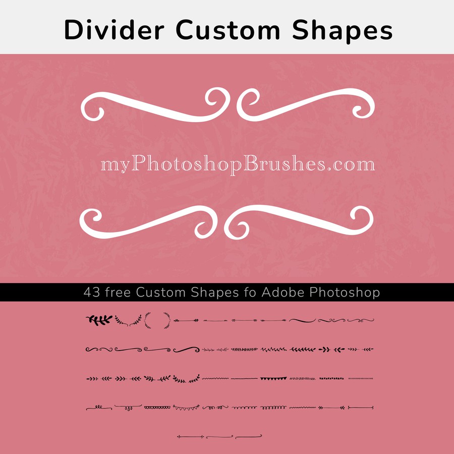 Divider Custom Shapes Photoshop Custom Shapes divider-custom-shapes-photoshop-custom-shapes