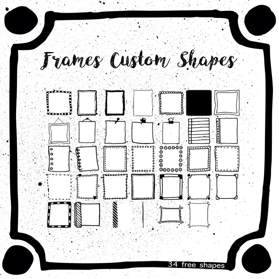 frame shapes for photoshop free download