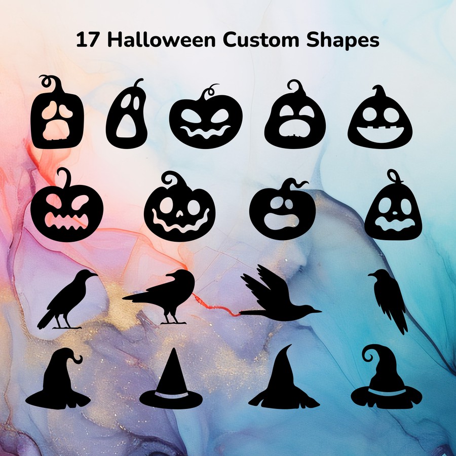Photoshop custom shapes shapes, pumpkin