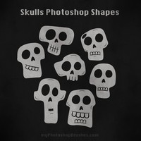 Skull Photoshop Custom Shapes