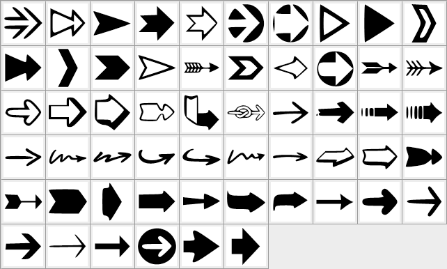 arrow custom shapes for photoshop free download