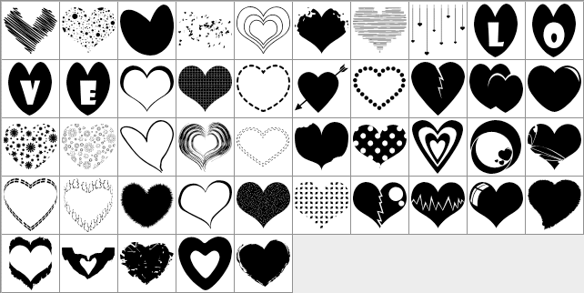 photoshop heart shapes free download