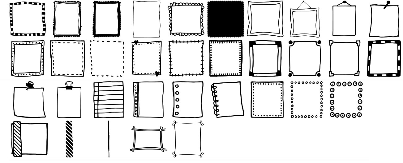 photoshop shapes frames free download