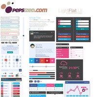 Free Light Flat UI Kit