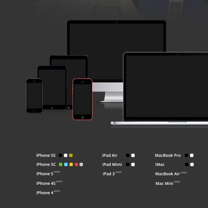 Photoshop psd Apple Devices