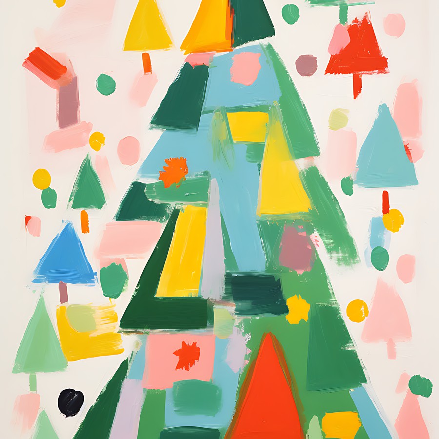 Photoshop images abstract, Christmas tree