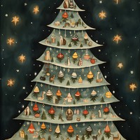 Starlit Woodland Christmas Tree