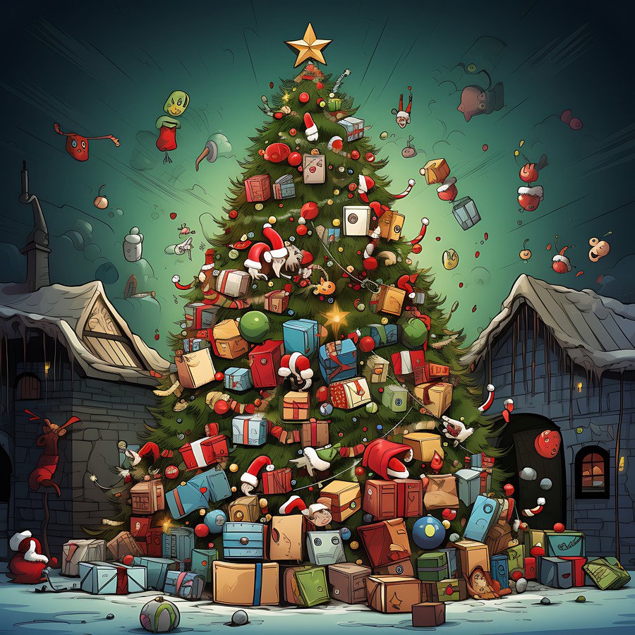 Photoshop images Christmas tree
