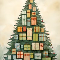 Whimsical Gift-Filled Christmas Tree