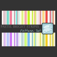 Pastel Bright Stripes Pattern