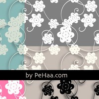 Paper flowers pattern