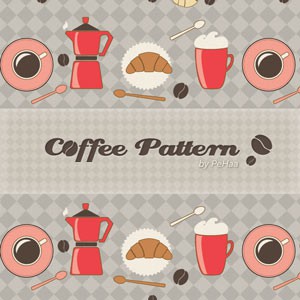 Photoshop patterns coffee, pattern, retro