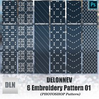 Delonnev 6 Embroidery Pattern 01