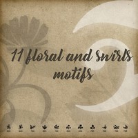 11 Floral and Swirls Brushes