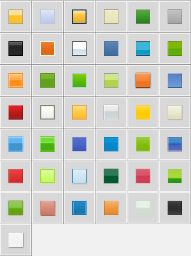 styles and gradients palette